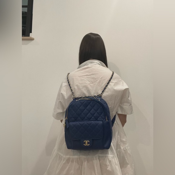 Chanel Blue Caviar Backpack. 💙 - Picture 7 of 8